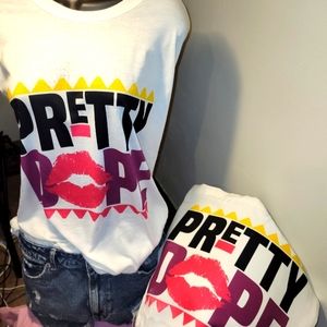 Beautiful Black Queens custom screen printed T-shirt and tote bag Combo